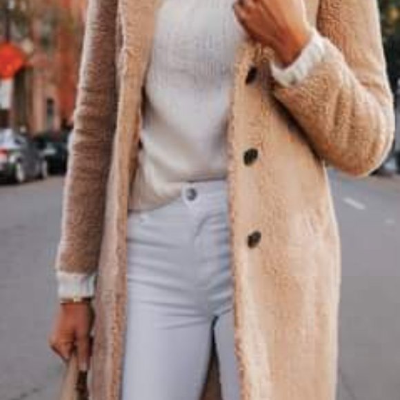 Abercrombie & Fitch sherpa coat BRAND NEW - Picture 4 of 9